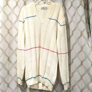 Vintage Robert Bruce Tennis Sweater LT Made in USA